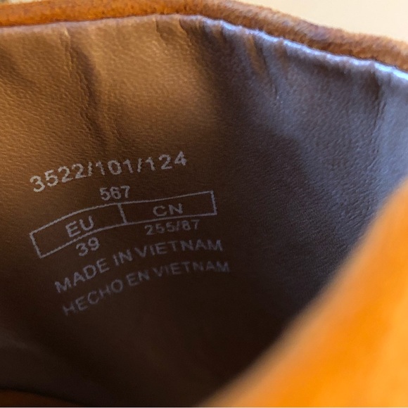 * ZARA Orange Faux Suede Espadrille Wedge Platform Women’s Size 39 Sandals - Picture 6 of 15